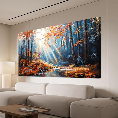TAIJXAGSG Canvas Wall Art Decor Modern Botanical Wall Art Prints Art Work For Wall Decor Forest Wall Art Pictures For Living Room Nature Landscape Wall Art Decorations Bedroom Office Decor 20"X 40" - color: XY-01M, size: 40"L x 20"W