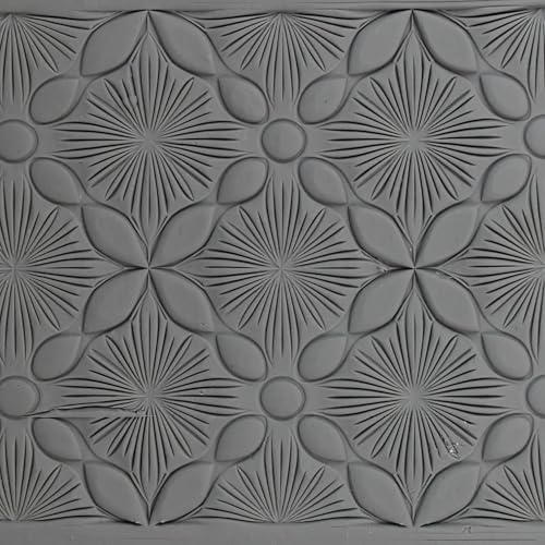 Solar Pinwheel Clay Texture Roller 4" for Polymer Clay - color: Solar Pinwheel Roller