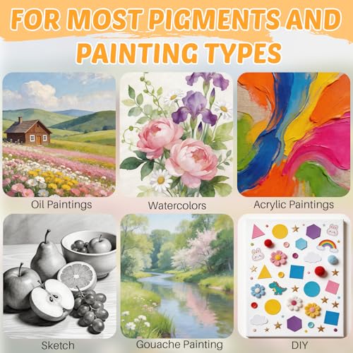 CONDA 24x36 inch Stretched Canvas for Painting, 2 Pack Primed Large Canvas, Primed Acid-Free Cotton 5/8 Inch Profile Value Bulk Pack for Acrylics, Oils Painting - size: 24"x36",2pack