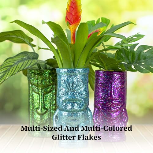 DecoArt Galaxy Glitter Acrylic Paint Set – 9 Bottles (2 fl oz) – Bright Multicolor Glitter Paints for Crafting, Art Projects & Creative DIY Crafts - color: Multicolor Glitter