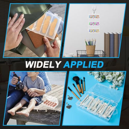 2 Pack 5 Grid Clear Plastic Fishing Tackle Storage Box Jewelry Making Findings Organizer Box Container Case Utility Box,7x4.3x1.2inch