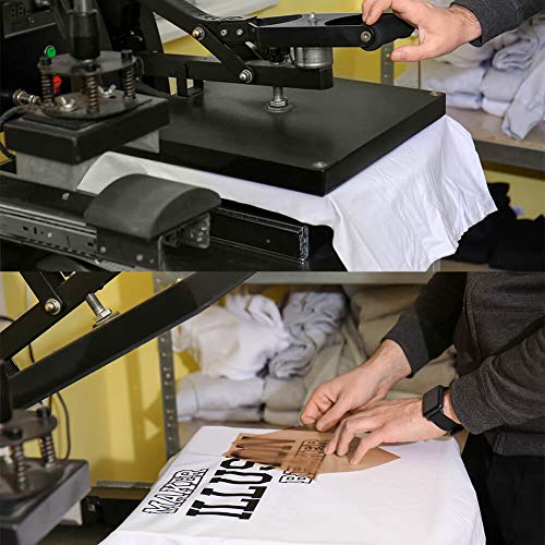 Selizo 4 Pack Teflon Sheet for Heat Press, Non-Stick Craft Mat, Teflon Heat Transfer Press Sheet for T Shirt Press Machine (12" x 16") - color: 4 Pack