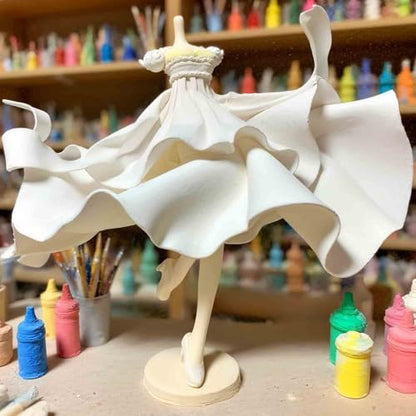 Lightweight Clay - Air Dry Clay, Ultra Light & Soft, Safe & Non-Toxic, Moldable & Flexible, DIY Modeling Clay for Anime Figures, Sculpting, Molding, Creative Art Crafts - color: White