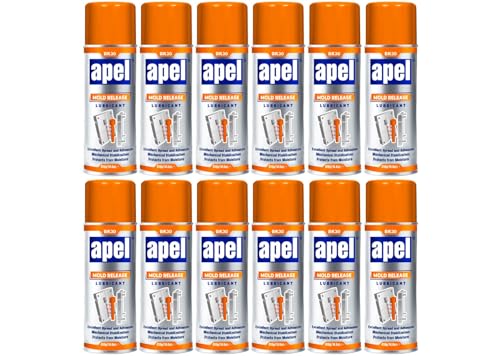 Mitreapel Silicone Mold Release Spray (14.4 oz) Release Agent Aerosol Spray - 12 Pack
