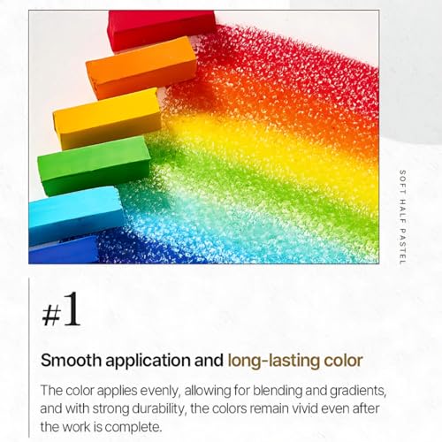 MUNGYO Soft Pastel for Artists - 32 Vibrant Colors | Professional Square Pastels for Drawing, Blending, and Shading
