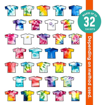 SEI 16 Pack Classic Dye Spray Kit, Tye Dye Kits for Large Groups, Pre-Mixed Water Based Fabric Dye, Spray Bottle Included, Spray Paint for Clothes - color: Classic 16 pack