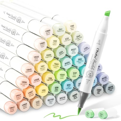 Ohuhu Markers + Bleedproof Marker Pad 5.5"x8.5"