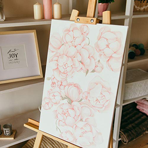 FIXSMITH Stretched White Blank Canvas - 12 x 16 Inch, Bulk Pack of 8, Primed, 100% Cotton, 5/8 Inch Profile of Super Value Pack for Acrylics,Oils & Other Painting Media. - size: 12"x16"