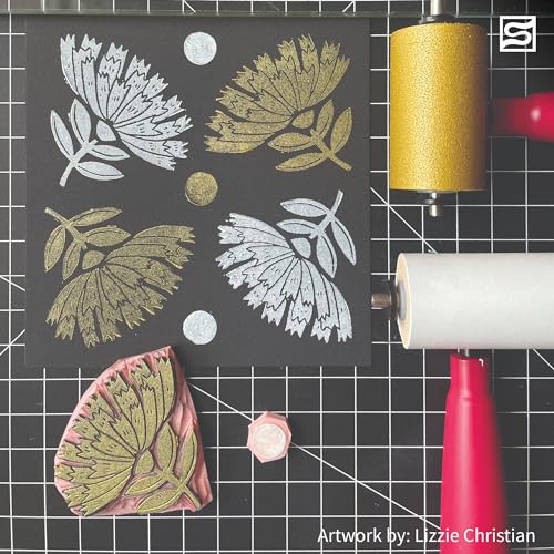 Speedball 3509 Water Soluble Block Printing Ink – Bold Color With Satin Finish AP Non-Toxic 2.5 Fl. Oz., Turquoise - color: Turquoise, size: 2.5 fl oz