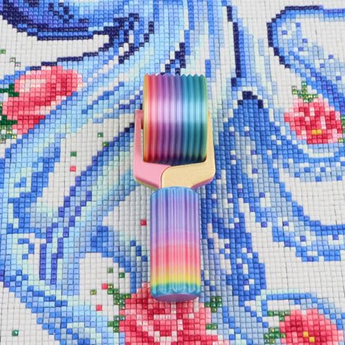 Diamond Painting Macaron Colours Roller, Pressure Roller for Diamond Art Canvas, Flatten and Secure Diamonds Easily, DIY Diamond Painting Accessories - color: macaron