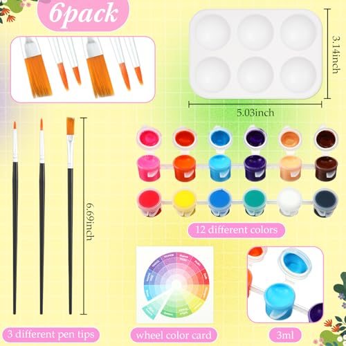 Dinifee 6 Pack Pre Drawn Canvas for Painting Pre Printed Canvas Kit 8 x 10 Inch Stretched Cotton Paint and Sip Set for Adults Couple Party Graduation Summer Date Night(Butterfly) - style: Butterfly