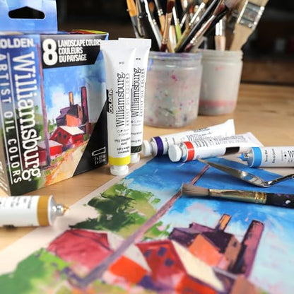 Williamsburg Artist Oil Colors by GOLDEN, Landscape Colors Set, Professional Oil Paint