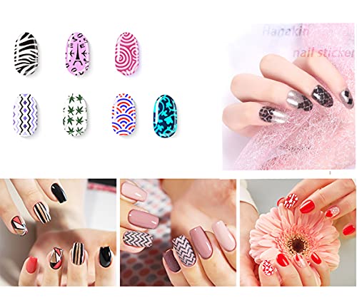 Nail Stencils for Nail Art Reusable,Nail Vinyl Stencils Sticker 144 Pieces 72 Designs,Hollow DIY Manicure Decoration Decals French Tip Nail Guides Supplies（24 Sheets Silver）