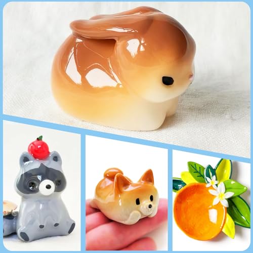 500ml Air Dry Clay Glaze, Air Dry Clay Varnish Can Not Only Used to Prevent Clay Cracking, Scratches, and Wear, Polymer Clay Glaze Can Also Having a Gloss Glaze Effect (Gloss) - size: B4-500ml-gloss