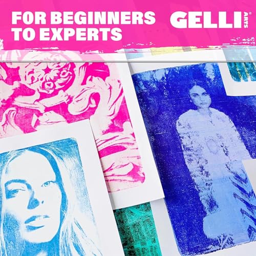 Gelli Arts Gel Printing Plate – Reusable Gel Printing Plate, Printmaking Supplies, Monoprinting at Home, Arts and Crafts – Easy Cleaning & Storage – Made in the USA – 12" Round - size: 12" Round