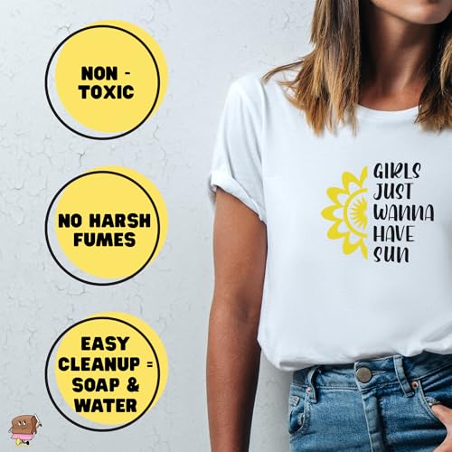 Tinks Screen Printing Ink - White - 8oz Water-Based Fabric Ink - Screen Printing, Stenciling, Tote Bags & Fabric Stamping - Non-Toxic, No Harsh Fumes, Soap & Water Cleanup - Made in California - color: White