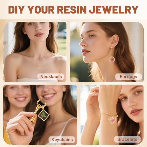 Gartful Open Bezels for Resin Jewelry Making, Hollow Frame Pendants with Jump Rings, Craft Bezels for Necklace, Earrings - style: Dotted Frame - 4 Styles 30PCS
