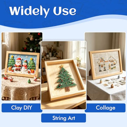 ESRICH 11x14 Inch Wood Panels for Painting, 2 Pack Craft Wood Canvas Boards, Blank Unfinished Wooden Art Board for DIY Art Creations Such as Painting, Acrylic Pouring, Resin, Burning, Collage, etc. - size: 11x14IN-2Pack