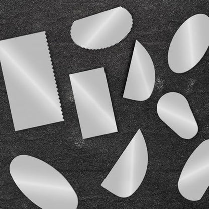 12 PCS Steel Pottery Tools Ribs Stainless Steel Serrated Scraper Cutter Clay Scraper Scraper Crafts Tool, Ceramics Sculpting Tools Kits for Texturing Artists Sculpture Modeling Potter
