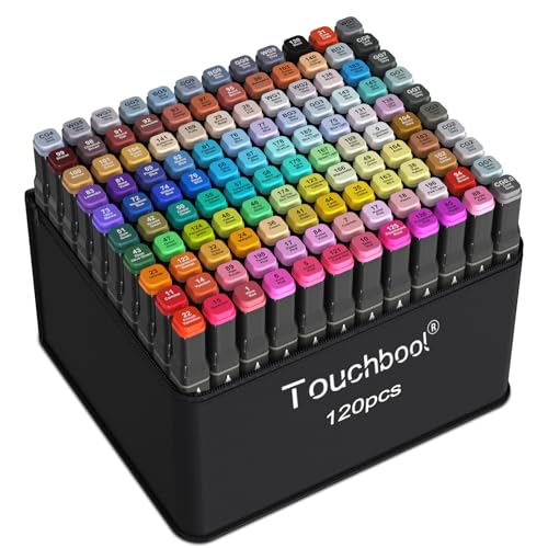120 Color Alcohol Markers,Dual Tip Art Marker Pen, Classic Series Alcohol Felt Permanent Markers, Animation Art Sketch Sketching, Alcohol-based Markers - size: 1 Count (Pack of 120)
