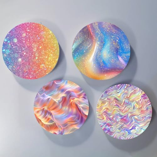 Holographic Sparkle Sublimation Transfer Ink Sheets Bundle for Cricut Mug Press,Infused Ink Paper for Sublimation,10Pcs 12x12Inch Pre-Inked Sublimation Transfer Paper for Blank - color: Holographic