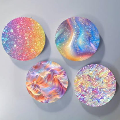 Holographic Sparkle Sublimation Transfer Ink Sheets Bundle for Cricut Mug Press,Infused Ink Paper for Sublimation,10Pcs 12x12Inch Pre-Inked Sublimation Transfer Paper for Blank - color: Holographic