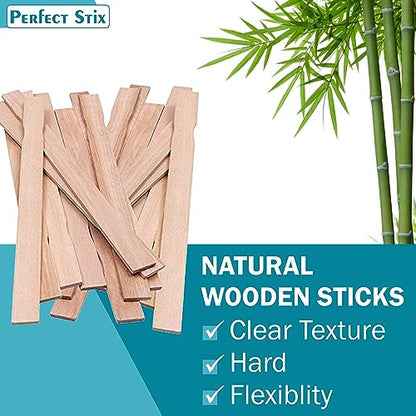 Perfect Stix - PS 12'' CRAFT/ PAINT PADD/STIR 100CT 12'' Premium Grade Craft Wood,Paint Paddles/Stirrers 100ct - color: 12" Paint Paddles