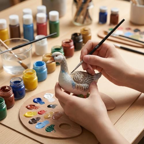 30 Pcs Fine Tip Paint Brush Set, Micro Miniature Paint Brushes (#0, #00, #000) - Tiny Round Liner Brush for Model Figurines, Scale Models, Paint by Numbers, Acrylic, Watercolor, Detailing Crafts