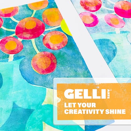 Gelli Arts Gel Printing Plate - 8" X 10" Gel Plate, Reusable Gel Printing Plate, Printmaking Gelli Plate for Art, Clear Gel Monoprinting Plate, Gel Plate Printing for Arts and Crafts - size: 8" x 10"