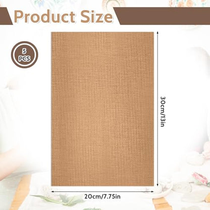 salbsever Clay Mat 5 Pack Non Skid Mat Nonstick Heat-Resistant Polymer Clay Craft Mat for DIY Crafts Projects, Clay Pottery, Bake Clay Tool Oven, 11.8 x 7.9 Inches, Copper, 579043_1_UwrFz7adx