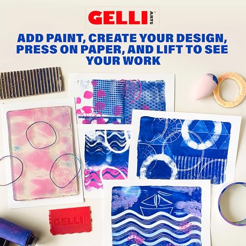 Gelli Arts Gel Printing Plate - 8" X 10" Gel Plate, Reusable Gel Printing Plate, Printmaking Gelli Plate for Art, Clear Gel Monoprinting Plate, Gel Plate Printing for Arts and Crafts - size: 8" x 10"