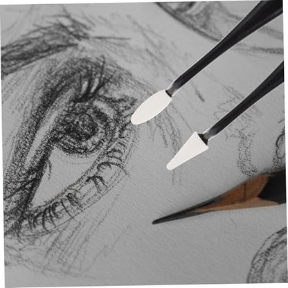 Lurrose Art Sketch Wipe Tools Set for Students 8-Piece Sketch Erasers and Kneaded Erasers Drawing Sponge Pad for Charcoal and Pencil Artwork