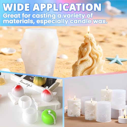 KHKD RESIN 0A Silicone Mold Making Kit 1 Gallon, Platinum Cure 4H Cure | Translucent Non-Toxic Liquid Mold Silicone Rubber, Super Elastic for 3D, resin, and silicone molds 1:1 Mixing Ratio - size: 1 GALLON
