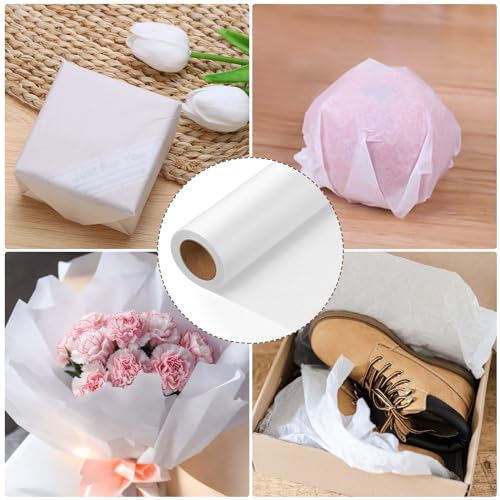 Tracing Paper Roll 12in x 25yd, White Trace Paper Pattern Paper Translucent Tracing Paper for Sewing, Drawing, Sketching, Gift Wrapping | Smooth, tear-resistant paper; clear tracing for sewing, sketching, drafting, and gift wrapping - size: 12in x 25yd