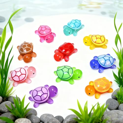 YRIHJIXQ 6Pcs Turtle Epoxy Resin Silicone Mold | Mini Resin and Plaster Molds,Keychain Pendant Accessories