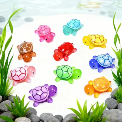 YRIHJIXQ 6Pcs Turtle Epoxy Resin Silicone Mold | Mini Resin and Plaster Molds,Keychain Pendant Accessories