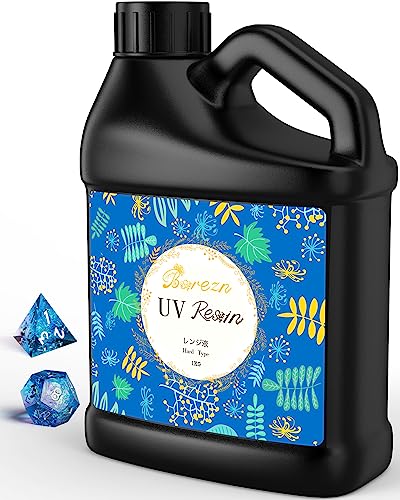 Bsrezn 1000g UV Resin Hard, Crystal Clear Solar Activated UV Glue for Jewelry Making (1000g) - size: 1000g