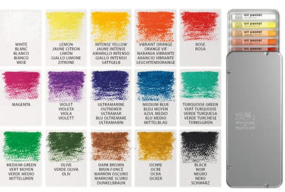 Winsor & Newton Professional Oil Pastels, Set of 15 - style: Set of 15