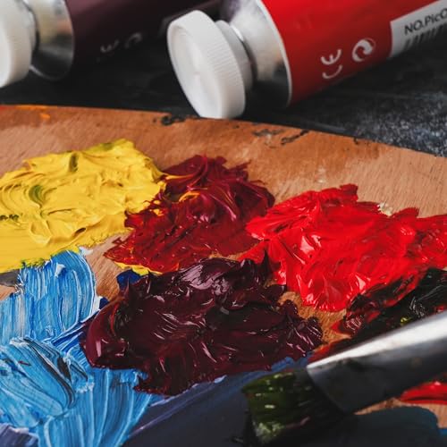 PHOENIX Studio Oil Paint Set - 10 Colors x 50ml / 1.69 Fl oz. - Professional Oil Based Art Paints for Painting - color: 10 colors