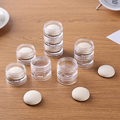 CYFUN DESIGN 10PCS Mini Ink Blending Tools Foam Replacement Foams and 10pcs Protective Plastic Covers for DIY Scrapbooking Paper Crafting Handmade Crafts Scrapbooking Supplies Crafting Projects - color: 10PCS Foams+10 Covers
