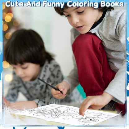 Liliful 24 Pcs Winter Coloring Book Bulk for Kids Winter Party Favors DIY Drawing Book with Polar Animals Patterns Small Activity Books Holiday Theme Birthday Goodie Bags - style: Winter
