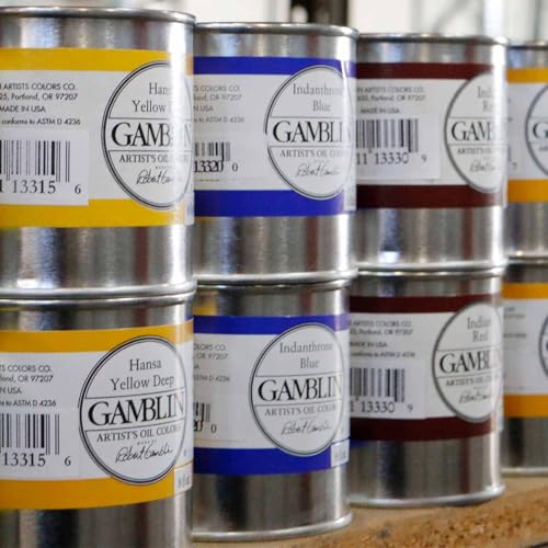 Gamblin Artist Oil Paint Set For Professionals - GREEN SET - 37ml Tubes - color: Green