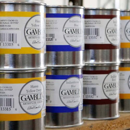Gamblin Artist Oil Paint Set For Professionals - ORANGE SET - 37ml Tubes - color: Orange