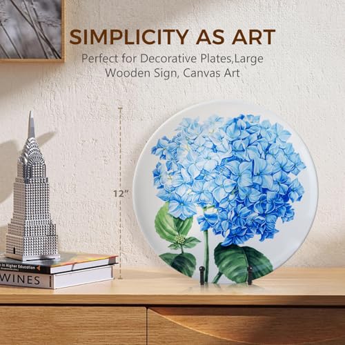 Plate Holder Easel Display Stand - 8 inch Metal Plate Stands for Display - Tabletop Picture Stand - Black Iron Easels for Display Pictures | Photo Frames | Book | Decorative Plates | Plaque -2 Pack - size: 8 inch (2 pack)