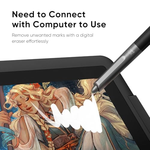 XPPen 16K Artist 15.6 Pro V2 Drawing Tablet with Screen | Full-Laminated Anti-Glare Glass, Adjustable Stand, 8 Shortcut Keys, for PC/Mac/Linux/Android - size: 15.6 inch