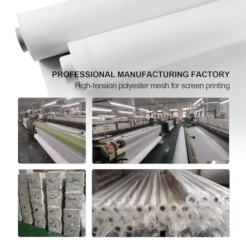 OTGMGCB 1.27m x 2m Silk Screen Mesh, Professional Screen Printing Screens, High-Definition Mesh Stencil for T-Shirt, Paper & Fabric Printing (100mesh/39T)