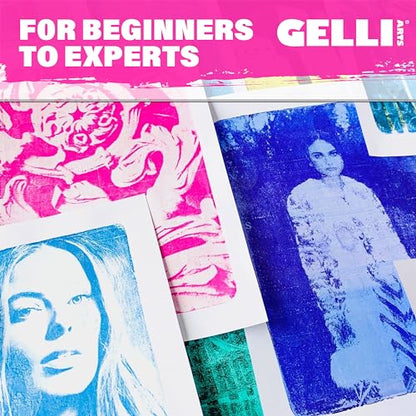 Gelli Arts Gel Printing Plate - 8" X 10" Gel Plate, Reusable Gel Printing Plate, Printmaking Gelli Plate for Art, Clear Gel Monoprinting Plate, Gel Plate Printing for Arts and Crafts - size: 8" x 10"