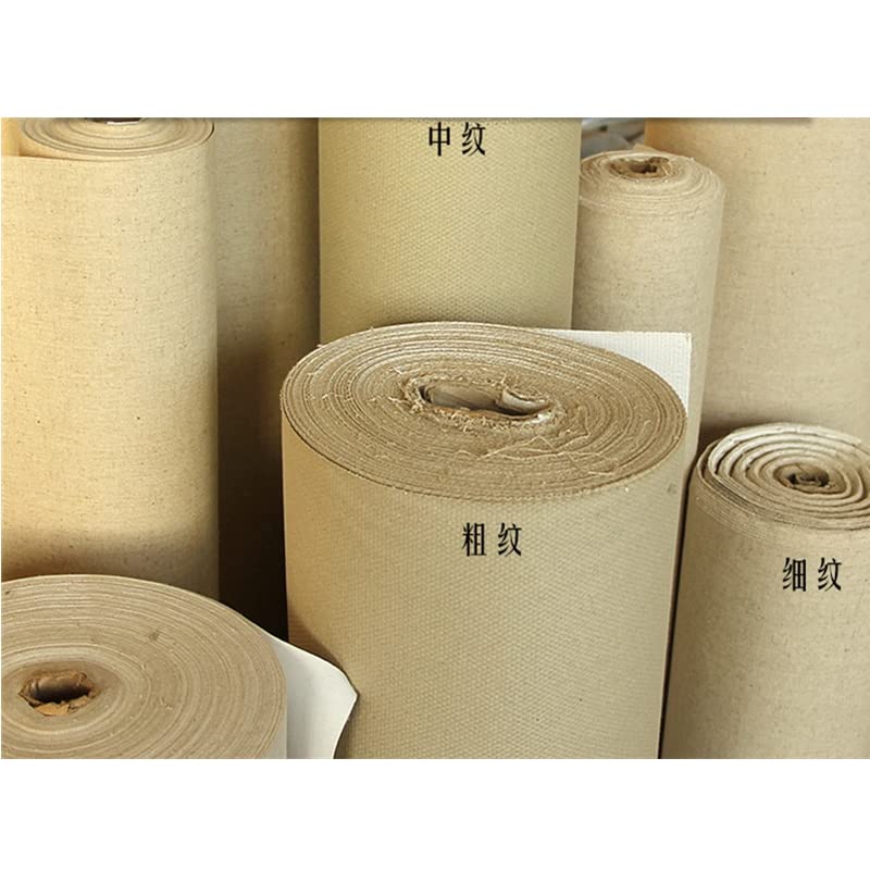 Cotton Canvas Roll, Cotton Primed Canvas Roll for Acrylic Oil Painting Linen Blend Sizes 1.64-2.6m x 1m(2.6 M X1 M) - color: 2.6 M X1 M