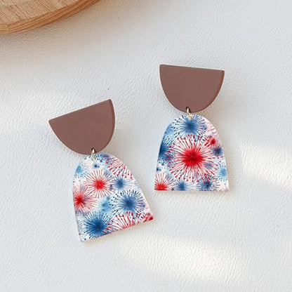 20 Pcs Transfer Paper for Polymer Clay, 4 Designs Textures, Flags, Leopard, Blooming Pattern Water Soluble Polymer Clay Transfer Sheets Paper for DIY Jewelry Earrings Making Stickers 5.82"X3.93" - color: 4 Pattern Sets