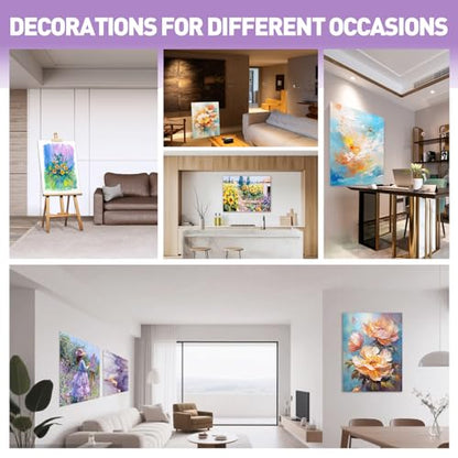 FUMILE Canvas for Painting 18x24, 4 Pack Large Stretched Canvas for Painting-5/8 in Profile Primed White Blank Painting Canvas Value Pack for Oil & Acrylic Paint - size: 18x24IN